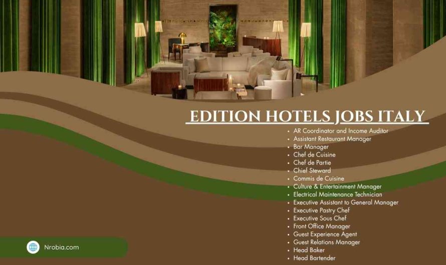 Edition Hotels Jobs Italy