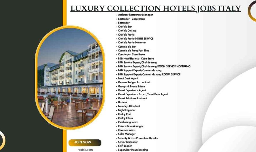 Luxury Collection Hotels Jobs Italy
