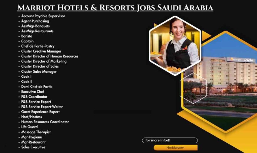 Marriot Hotels & Resorts Jobs Saudi Arabia